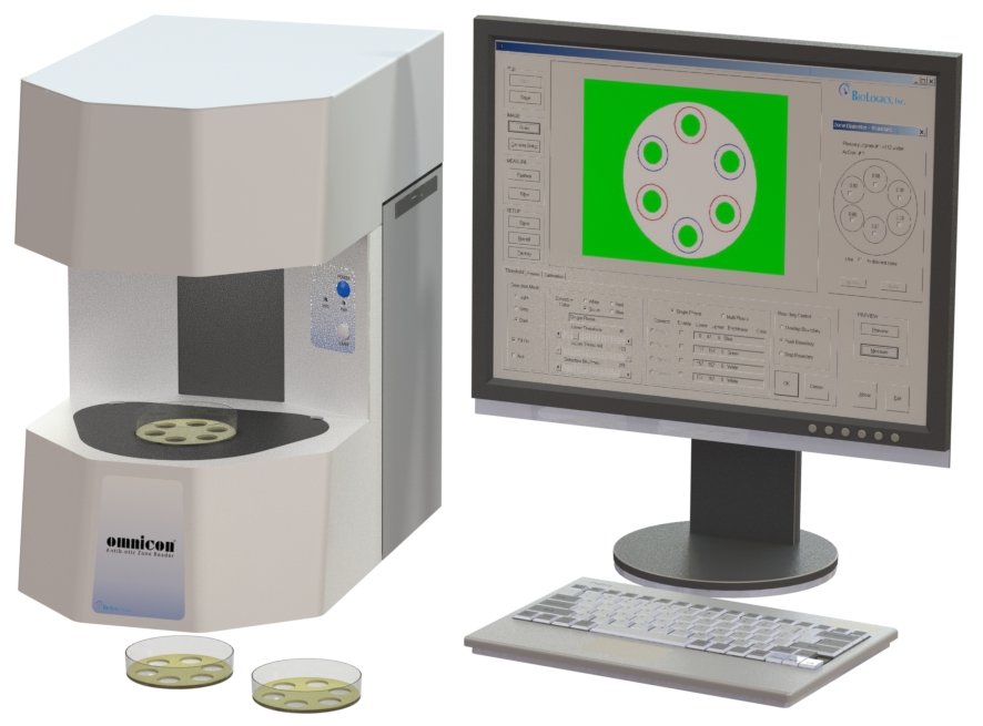 OMNICON Zone Reader - Cylinder Plate Assay, Antibiotic Potency Testing